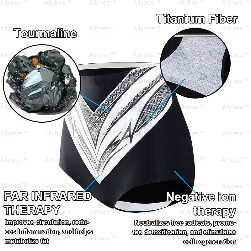 🥇Medical Grade Titanium Fiber Self-heating Tourmaline Shaping Shorts💌: Lymphedema, Varicose Veins, Scars and Stretch Marks, Gynecological Issues, Acne, Butt Sculpting