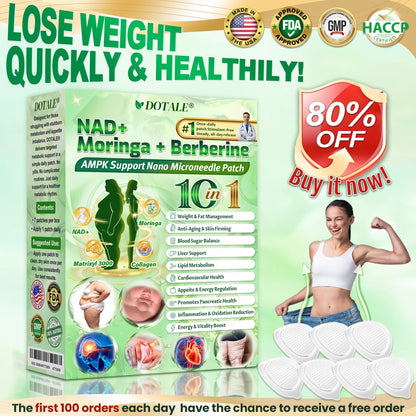 🥇DOTALE® Metabolic Nano Microneedle Patch Burn Fat. Control Cravings. See Visible Changes in 7 Days - Berberine + Moringa Powered Formula - Once-Daily Patch • No Pills • No Hassle