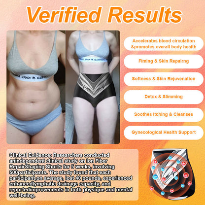 🥇Medical Grade Titanium Fiber Self-heating Tourmaline Shaping Shorts💌: Lymphedema, Varicose Veins, Scars and Stretch Marks, Gynecological Issues, Acne, Butt Sculpting